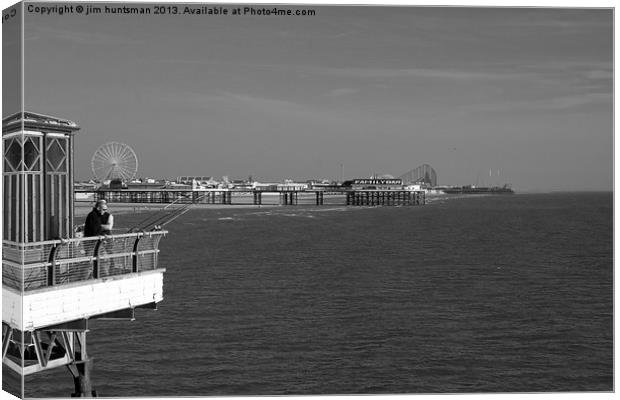 Blackpool,pier view Canvas Print by jim huntsman