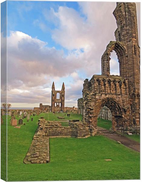 st. Andrews cathedral Canvas Print by jim huntsman