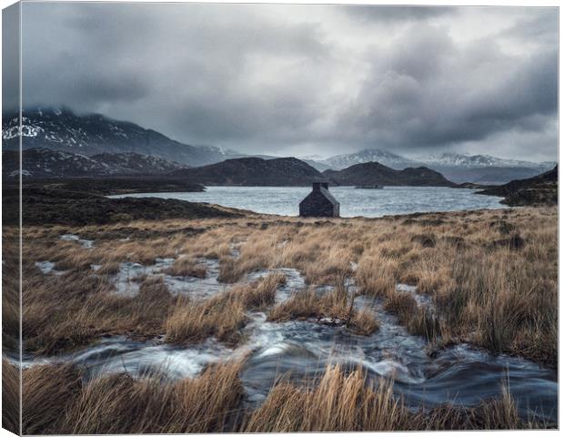 Loch Stack storm Canvas Print by Kevin Ainslie