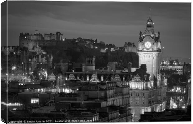 Castle at night Canvas Print by Kevin Ainslie