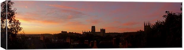 Panoramic View of Durham Cathedral Canvas Print by adrian shirkey