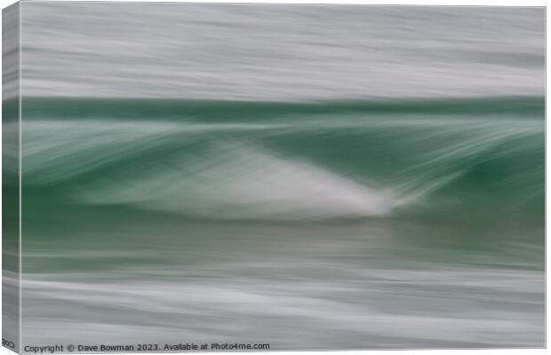 Luskentyre Wave Canvas Print by Dave Bowman