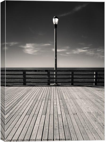 Coney Island Boardwalk Canvas Print by Dave Bowman