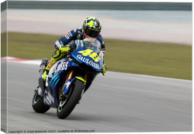 Rossi Sepang 2004 Canvas Print by Dave Bowman
