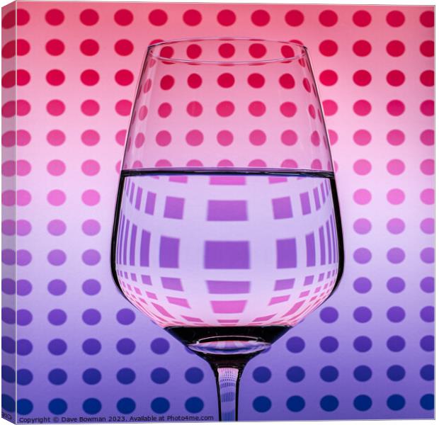Circles and Squares Glass Canvas Print by Dave Bowman