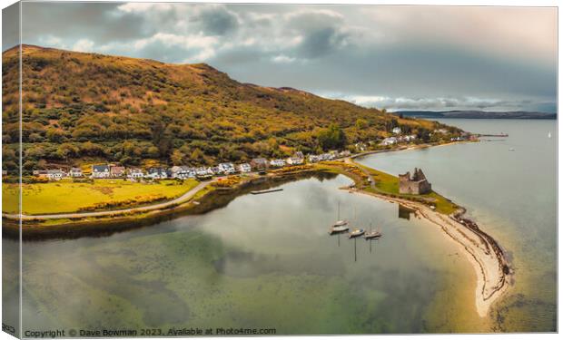 Lochranza Canvas Print by Dave Bowman