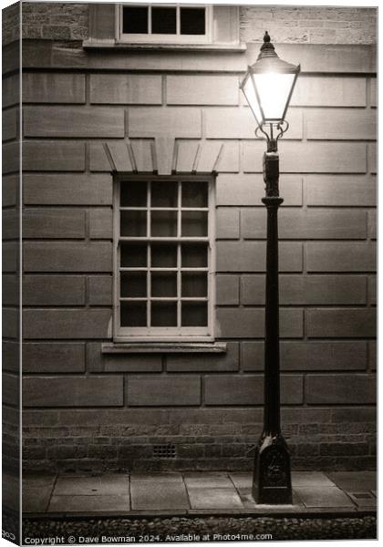 Oxford Lamp Canvas Print by Dave Bowman