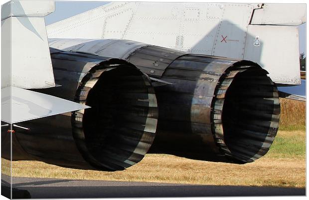 The business end of a Slovakian MiG 29 UBS Canvas Print by Peter Hart
