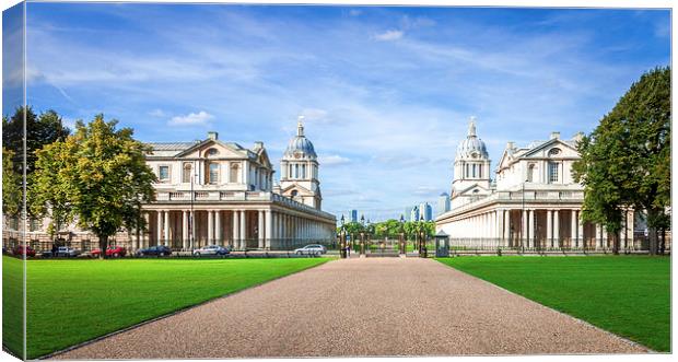 The Old Royal Naval College in Greenwich Park. Canvas Print by John Ly