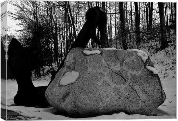 A Resting Anchor. Canvas Print by Jeffrey Evans