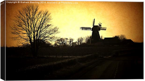 Country Mill Canvas Print by Graham Beerling