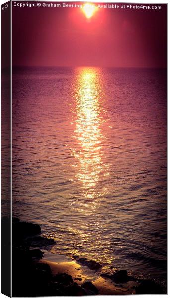 Evening Sunset Canvas Print by Graham Beerling