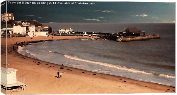  Broadstairs Beach Canvas Print by Graham Beerling