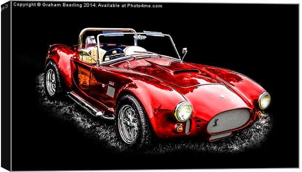  Vintage Sports Car Canvas Print by Graham Beerling