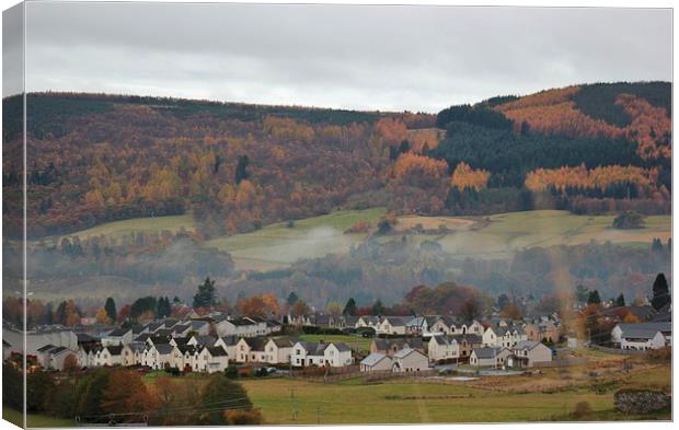 Autumn in Scotland Canvas Print by Claire Colston
