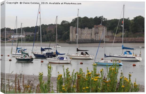 Upnor Castle Canvas Print by Claire Colston