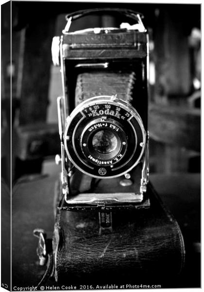 Vintage Kodak Camera Canvas Print by Helen Cooke