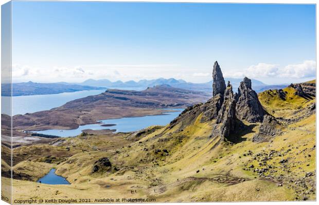 The Old Man of Storr Canvas Print by Keith Douglas