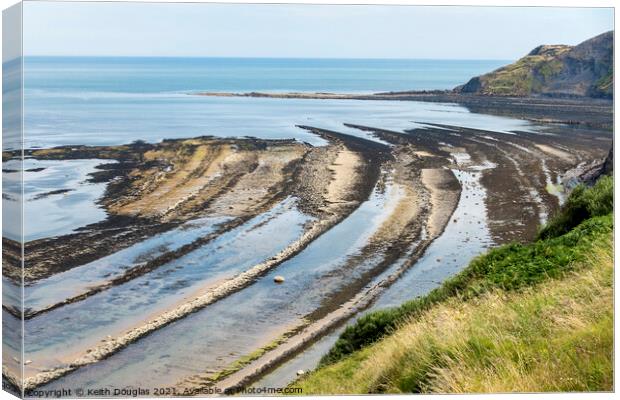 Robin Hoods Bay, North Yorkshire Canvas Print by Keith Douglas