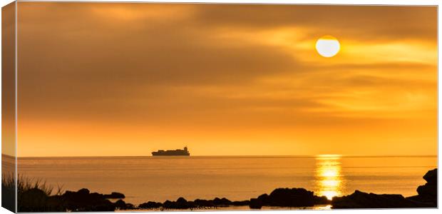Sunrise over the Firth of Clyde Canvas Print by Keith Douglas