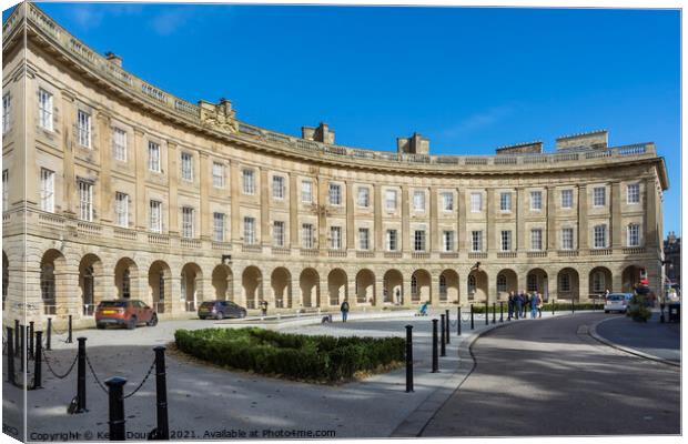 The Buxton Crescent Canvas Print by Keith Douglas