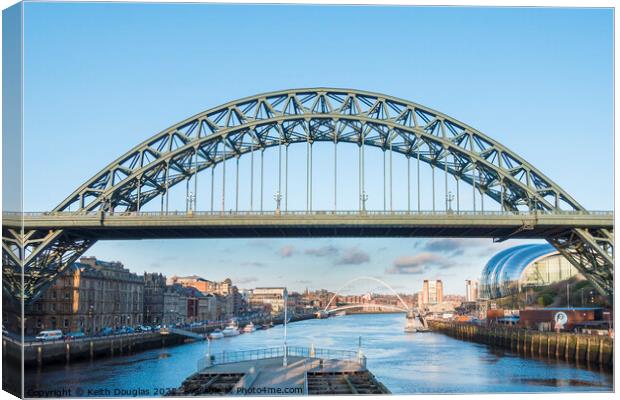 The Tyne Bridge Canvas Print by Keith Douglas