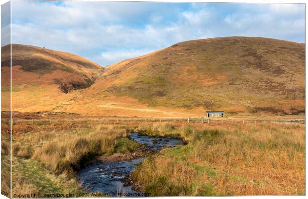 Bleadale Water and Langden Castle in the Forest of Bowland Canvas Print by Keith Douglas