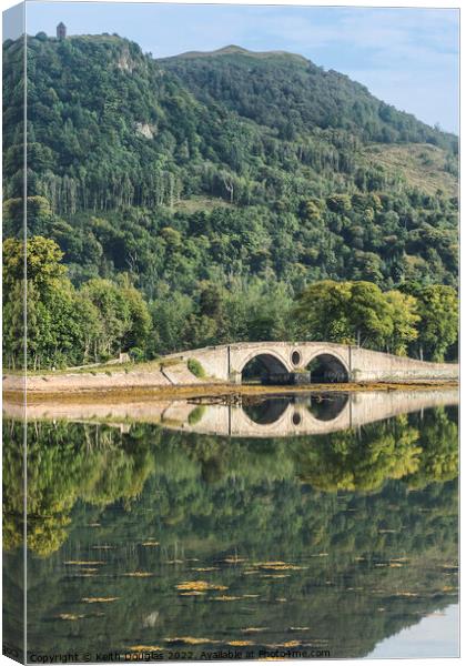 Inveraray Bridge, Scotland (portrait) Canvas Print by Keith Douglas