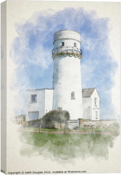 The Old Lighthouse Canvas Print by Keith Douglas