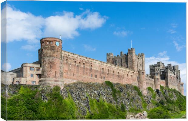 Bamburgh Castle, Northumberland Canvas Print by Keith Douglas