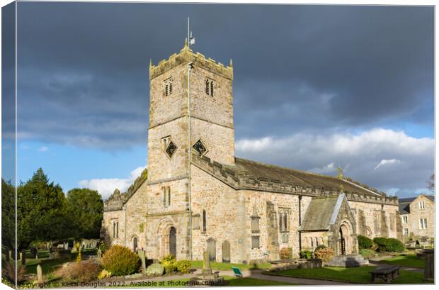St Mary's Church, Kirkby Lonsdale Canvas Print by Keith Douglas