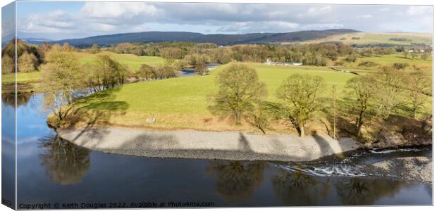 Ruskin's View, Kirkby Lonsdale, Cumbria Canvas Print by Keith Douglas