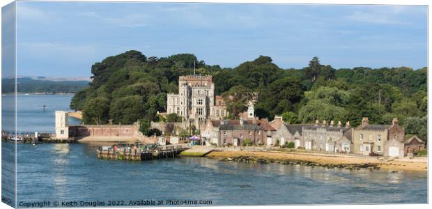 Brownsea Island, Poole Harbour Canvas Print by Keith Douglas