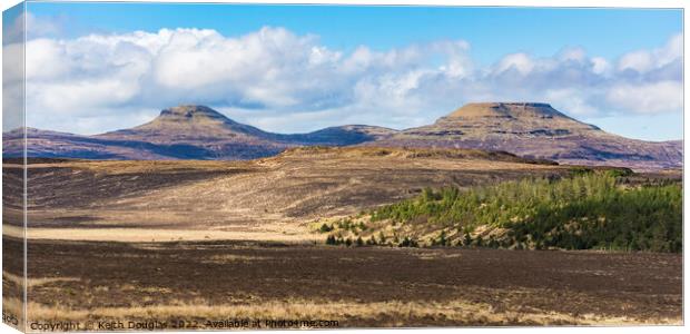 Macleods Tables, Isle of Skye Canvas Print by Keith Douglas