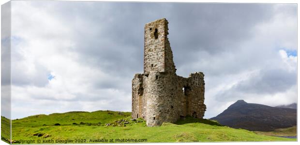 Mystical Ruins of Ardvreck Castle Canvas Print by Keith Douglas