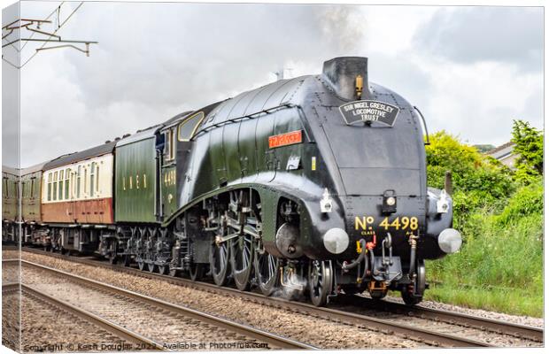 Sir Nigel Gresley Steam Locomotive Canvas Print by Keith Douglas