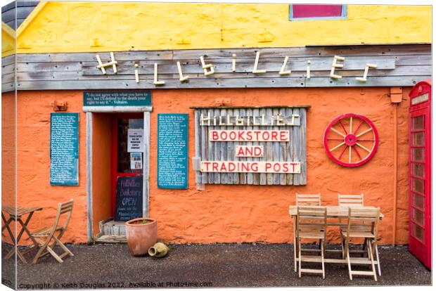 Hillbillies Bookstore and Trading Post Canvas Print by Keith Douglas