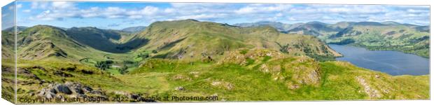 South and West from Hallin Fell Canvas Print by Keith Douglas