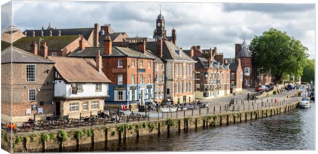 York Riverside Canvas Print by Keith Douglas