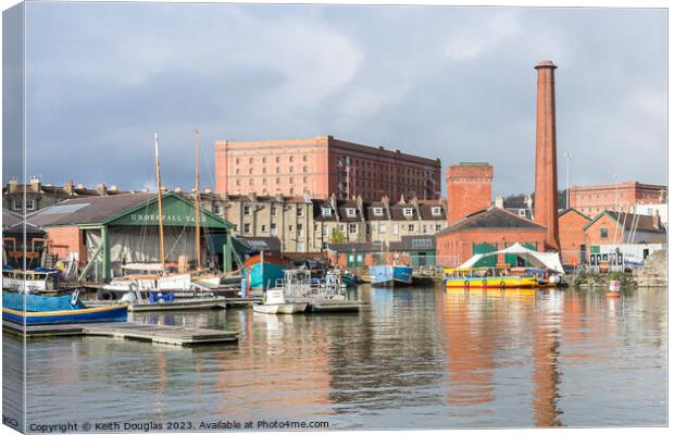 Underfall Yard, Bristol Floating Harbour Canvas Print by Keith Douglas