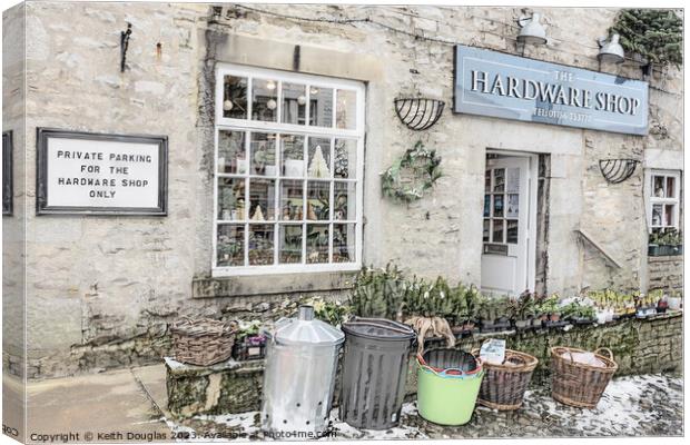 The Hardware Shop Canvas Print by Keith Douglas