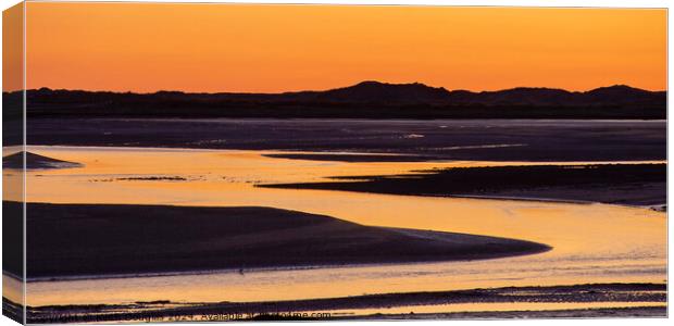 Sunset at Ravenglass Canvas Print by Keith Douglas