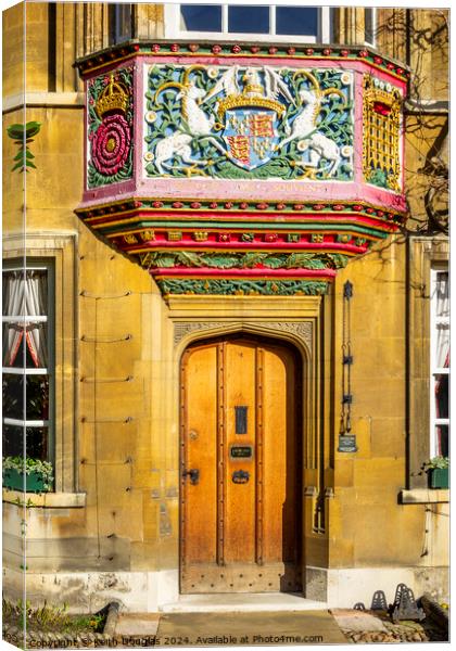 Christs College Cambridge - Masters Lodge Canvas Print by Keith Douglas