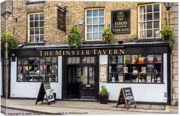 The Minster Tavern, Ely Canvas Print by Keith Douglas