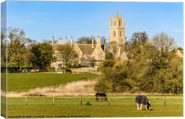 Lowick Church, Northamptonshire Canvas Print by Keith Douglas