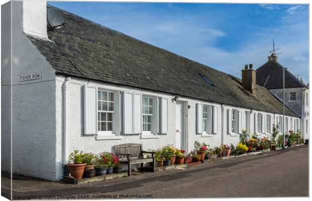 Fisher Row, Inveraray Canvas Print by Keith Douglas