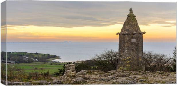 The Pepperpot, Silverdale Canvas Print by Keith Douglas