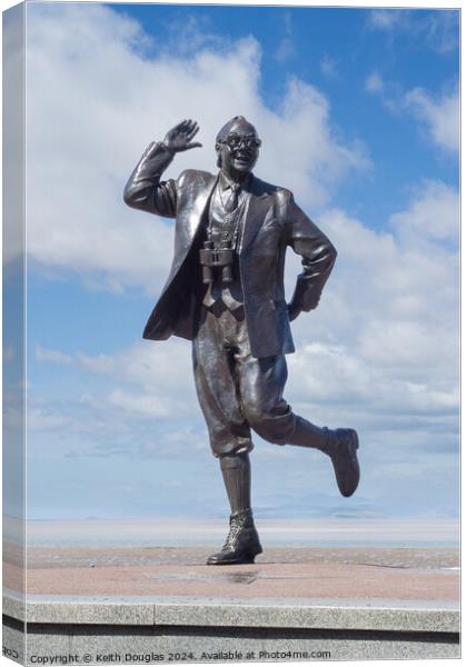 The Eric Morecambe Statue .. in Morecambe Canvas Print by Keith Douglas