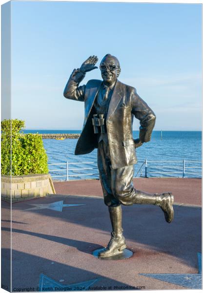Eric Morecambe: Bring me Sunshine, in your smile Canvas Print by Keith Douglas