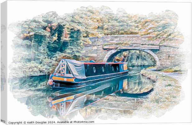 Bridge 119, Lancaster Canal Canvas Print by Keith Douglas